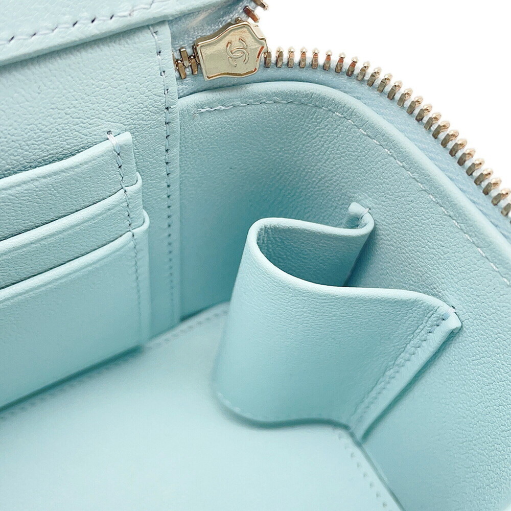 Chanel Chain Shoulder Bag Matelassé Coco Mark Vanity Case Lambskin AP2199 CHA... - Picture 7 of 11
